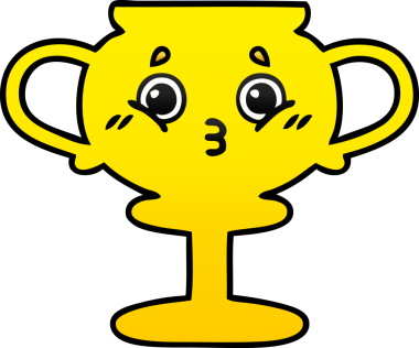 Bir insan tarafından çizilmiş bir kupanın gölgelenmiş karikatürü