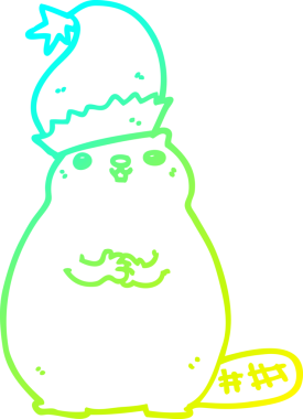 Bir insan tarafından çizilmiş bir karikatürün soğuk gradyan çizimi.