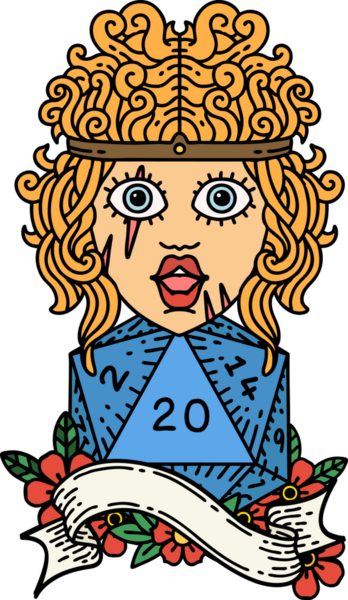 Retro Dövme Tarzı İnsan Barbarlığı Bir insan tarafından çizilmiş 20 zar ile