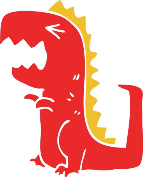 Bir insan tarafından çizilmiş kükreyen çizgi film karalaması.