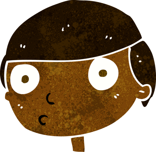 Bir insan tarafından çizilmiş çizgi film çocuğu.