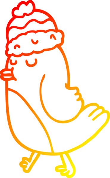 Bir insan tarafından çizilmiş bir çizgi filmin sıcak gradyan çizimi