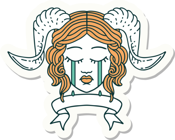 Bir insan tarafından çizilmiş parşömen pankartıyla bağlanmış ağlama etiketi.