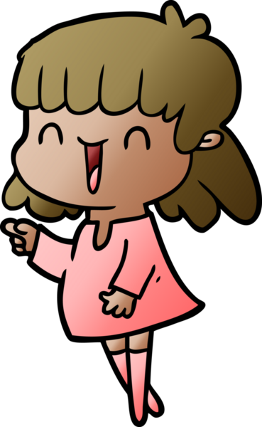 Bir insan tarafından çizilmiş karikatür kadın.