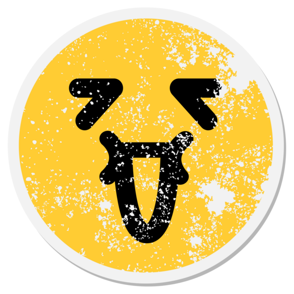 Bir insan tarafından çizilmiş basit bir gülen yüz çemberi