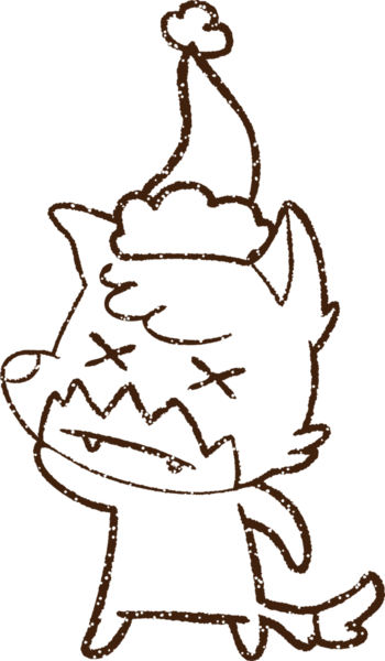 Bir insan tarafından çizilen Kurt Kömürü Festivali