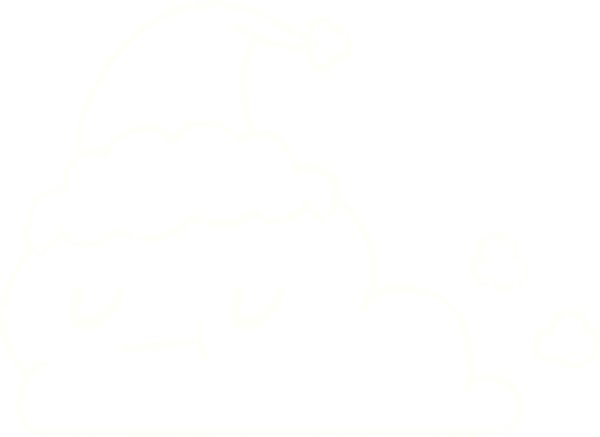 Bir insan tarafından çizilen neşeli Bulut Tebeşiri