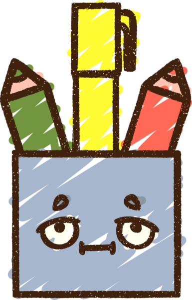 Bir insan tarafından çizilen Sanat Malzemeleri Tebeşiri