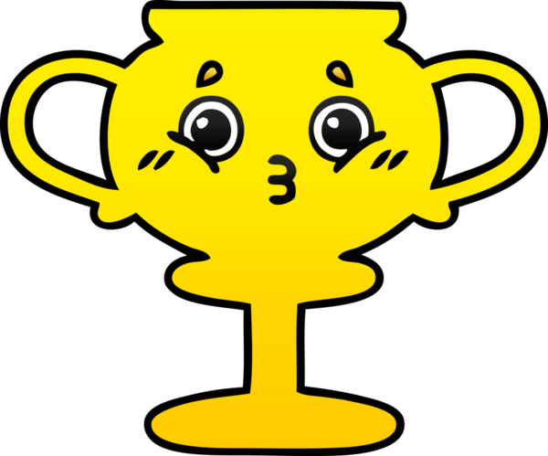 Bir insan tarafından çizilmiş bir kupanın gölgelenmiş karikatürü