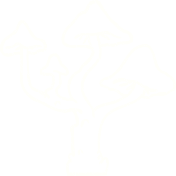 Bir insan tarafından çizilen tuhaf mantar tebeşiri.