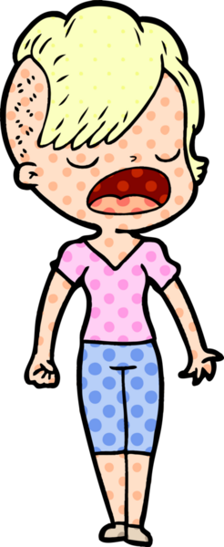 Bir insan tarafından çizilmiş havalı hippi kız çizgi filmi.