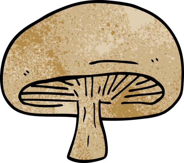 Bir insan tarafından çizilmiş kestane mantarı.
