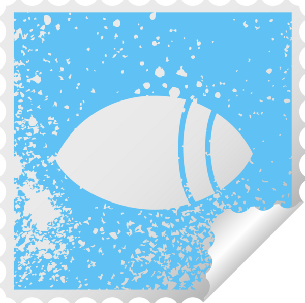 Bir insan tarafından çizilmiş bir tarafa bakan bir gözün derisi soyulmuş kare çıkartması.