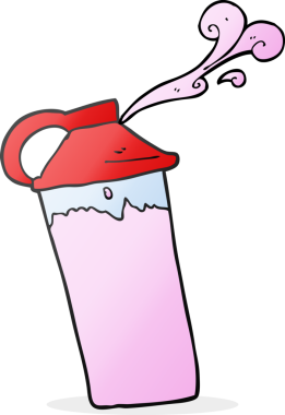 Bir insan tarafından çizilmiş serbest çizim protein karışımı.