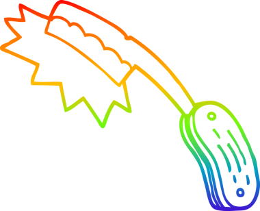 Bir insan tarafından çizilmiş keskin bir karikatür çizimi.