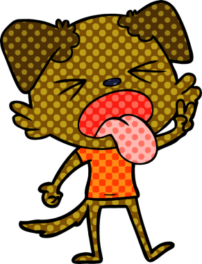 Bir insan tarafından çizilmiş iğrenç bir çizgi film.