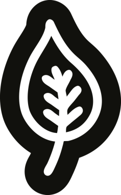 Bir insan tarafından çizilmiş doğal yaprak simgesi