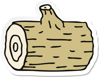 Bir insan tarafından çizilmiş tuhaf bir el yazısı. Ahşap bir kütük.