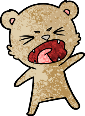 Bir insan tarafından çizilmiş bir çizgi film karakteri.