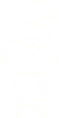 Bir insan tarafından çizilen Noel Adam Tebeşiri