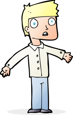 Bir insan tarafından çizilmiş bir karikatür.