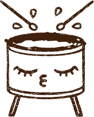 Bir insan tarafından çizilen Davul Kömürü Çizimi