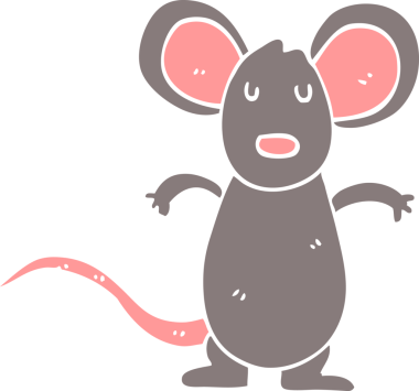 Bir insan tarafından çizilmiş karalama faresi.