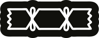 Bir insan tarafından çizilmiş noel krakeri simgesi