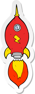 Bir insan tarafından çizilmiş bir uzay gemisinin çıkartması.