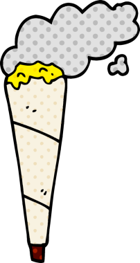 Bir insan tarafından çizilmiş marihuana esrarı.