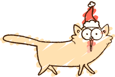 Bir insan tarafından çizilen Şen Kedi Tebeşiri