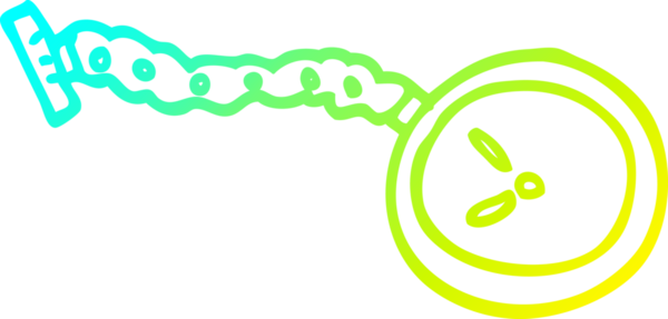 Bir insan tarafından çizilmiş çizgi film cep saati çizimi