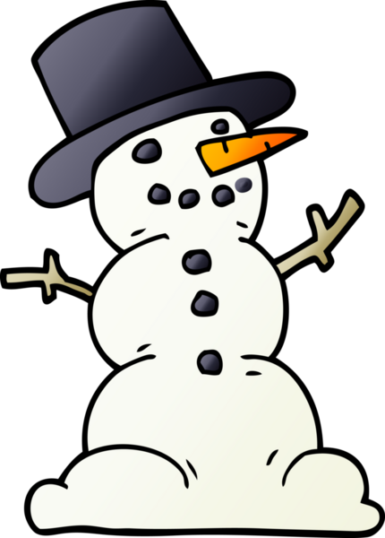 Bir insan tarafından çizilmiş geleneksel kardan adam çizimi.