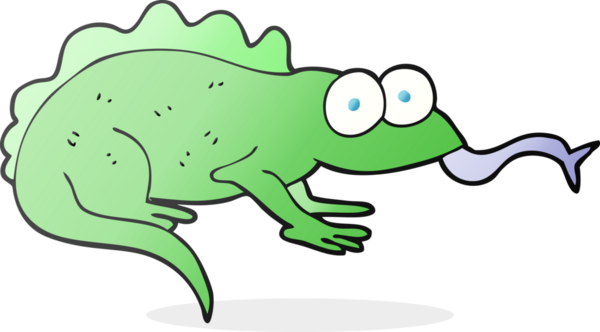 Bir insan tarafından çizilmiş serbest çizim kertenkele.