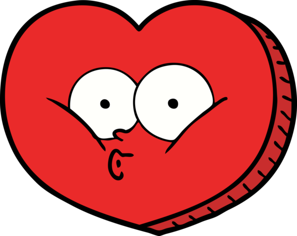 Bir insan tarafından çizilmiş aşk dolu bir kalp.