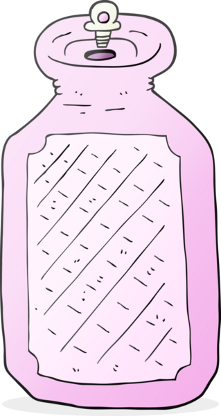 Bir insan tarafından çizilmiş sıcak su şişesi.