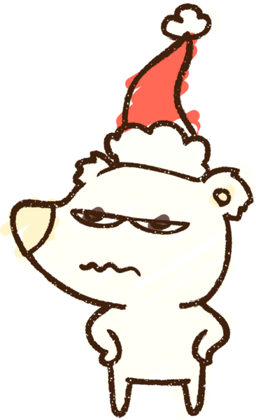 Bir insan tarafından çizilen Kutup Ayısı Tebeşiri