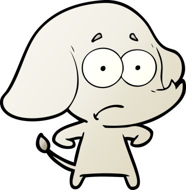 bir insan tarafından çizilmiş belirsiz bir fil.