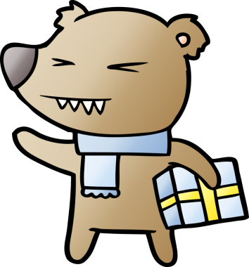 Bir insan tarafından çizilmiş ayı karikatürü çizicisi