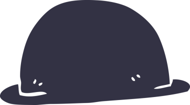 Bir insan tarafından çizilmiş karalama şapka.