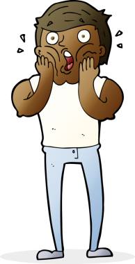 Bir insan tarafından çizilmiş nefes nefese kalmış bir adam.