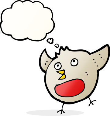 Bir insan tarafından çizilmiş düşünce baloncuğu olan komik bir çizgi roman Robin.