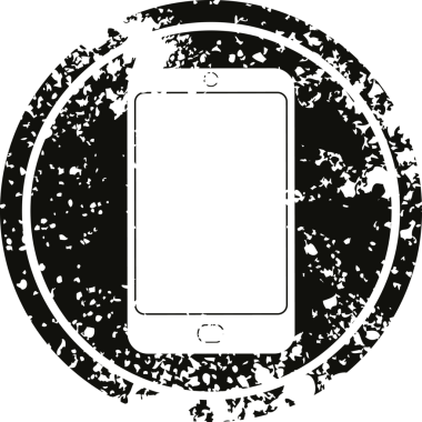 Bir insan tarafından çizilmiş cep telefonu grafiksel sıkıntı sembolü