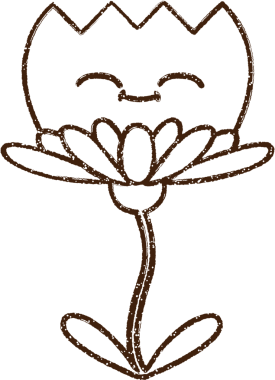 Bir insan tarafından çizilen Mutlu Çiçek Kömürü