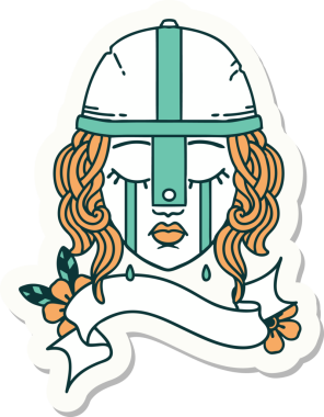 Bir insan tarafından çizilmiş insan dövüşçüsünün çıkartması.