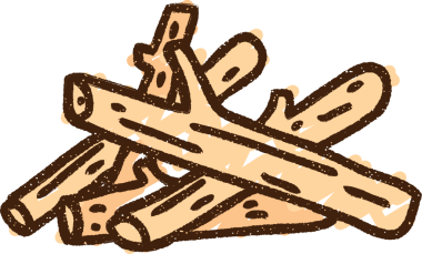 Bir insan tarafından çizilmiş Ateş Kampı Tebeşiri