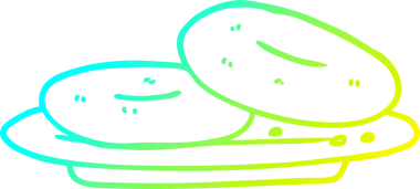 Bir insan tarafından çizilmiş soğuk gradyan çizgi çizimi.