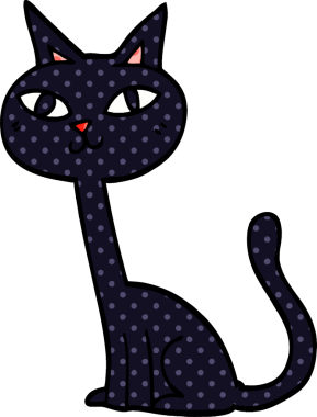 bir insan tarafından çizilmiş karalama kedisi