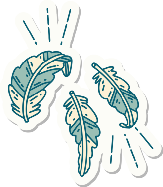 Bir insan tarafından çizilmiş dövme tüylerinin çıkartması.