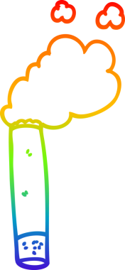 gökkuşağı gradyan çizgisi bir insan tarafından çizilmiş bir çizgi sigara